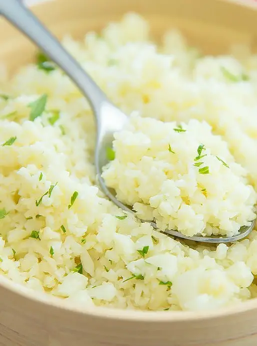 Garlic Parmesan Cauliflower Rice