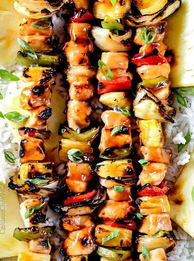 Hawaiian Chicken Kabobs