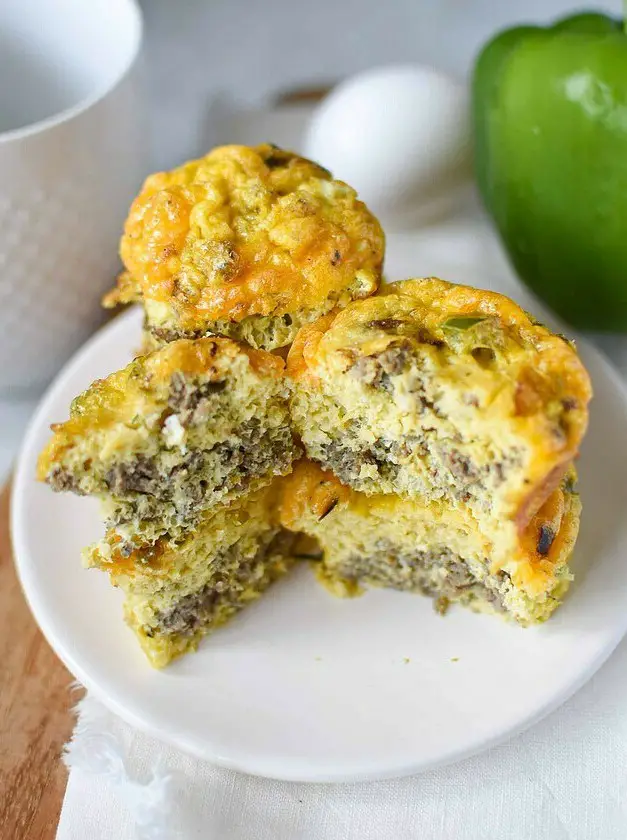 Turkey Sausage & Pepper Egg Muffins