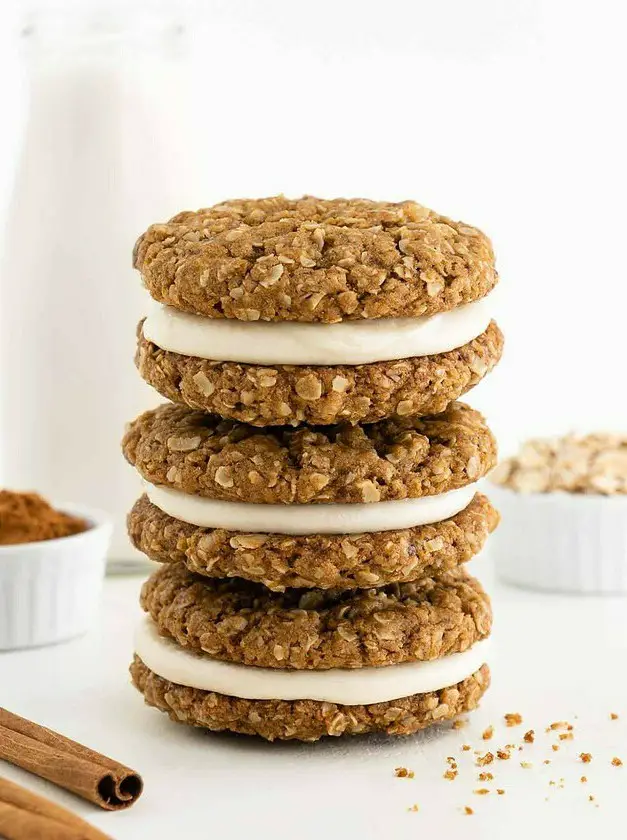 Vegan Oatmeal Cream Pies