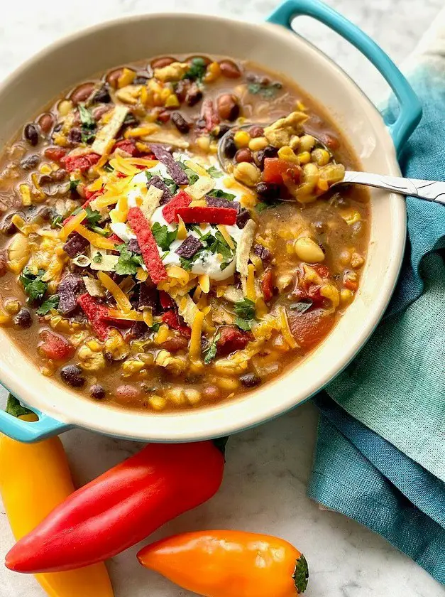 Three Bean Chicken Soup