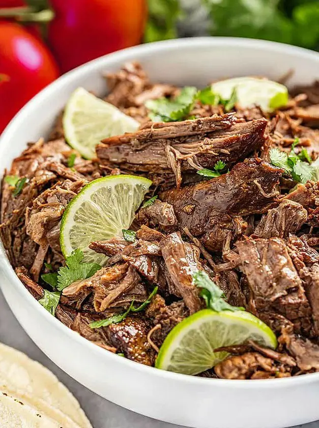 Easy Slow Cooker Chili-Lime Mexican Shredded Beef