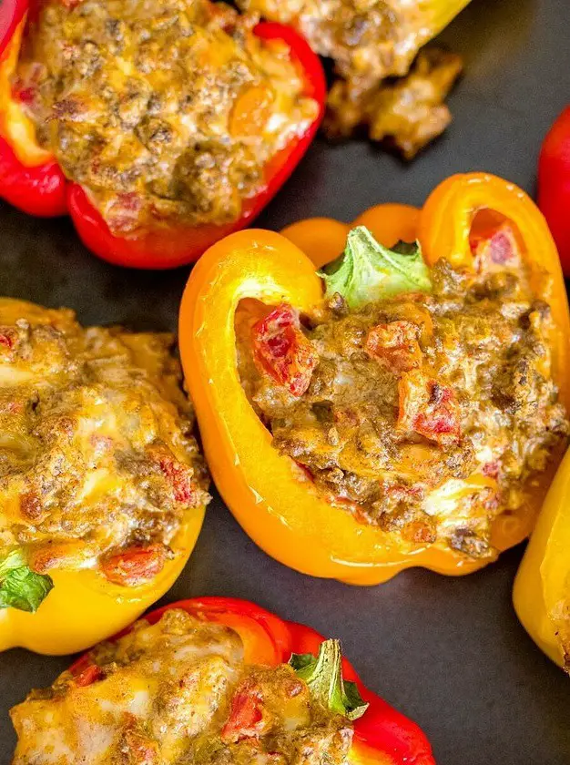 Cream Cheese Stuffed Bell Peppers