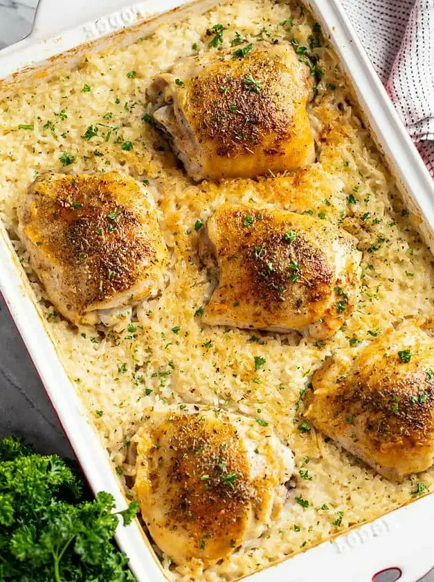 Baked Chicken and Rice Casserole