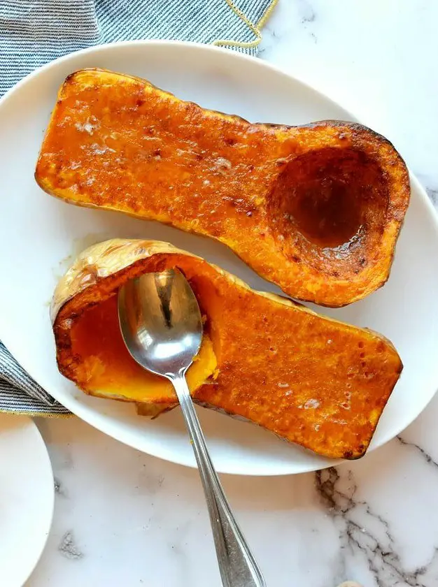 Roasted Butternut Squash with Brown Sugar