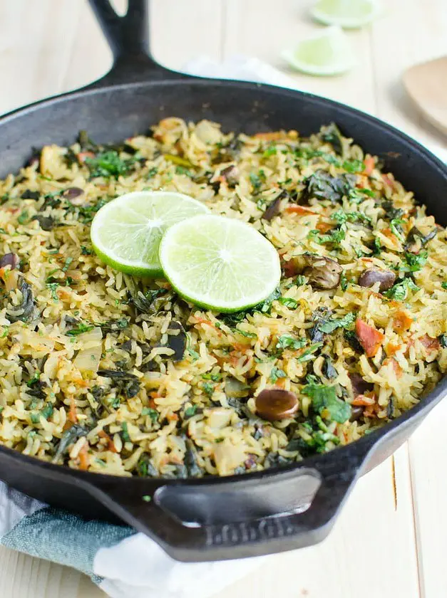 One Pot Spinach Rice