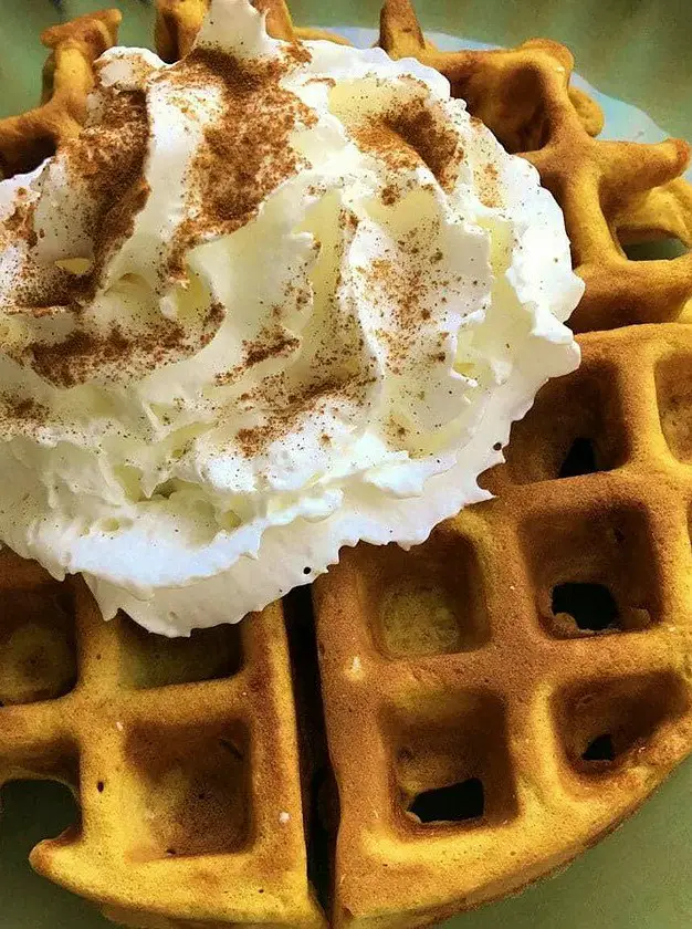 Pumpkin Spice Buttermilk Waffles