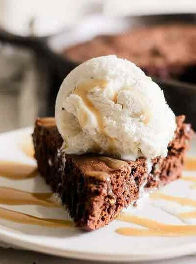 Double Chocolate Skillet Brownies