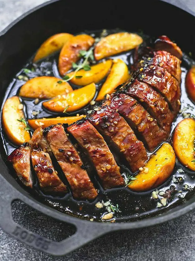 One Pan Brown Sugar Pork & Apples