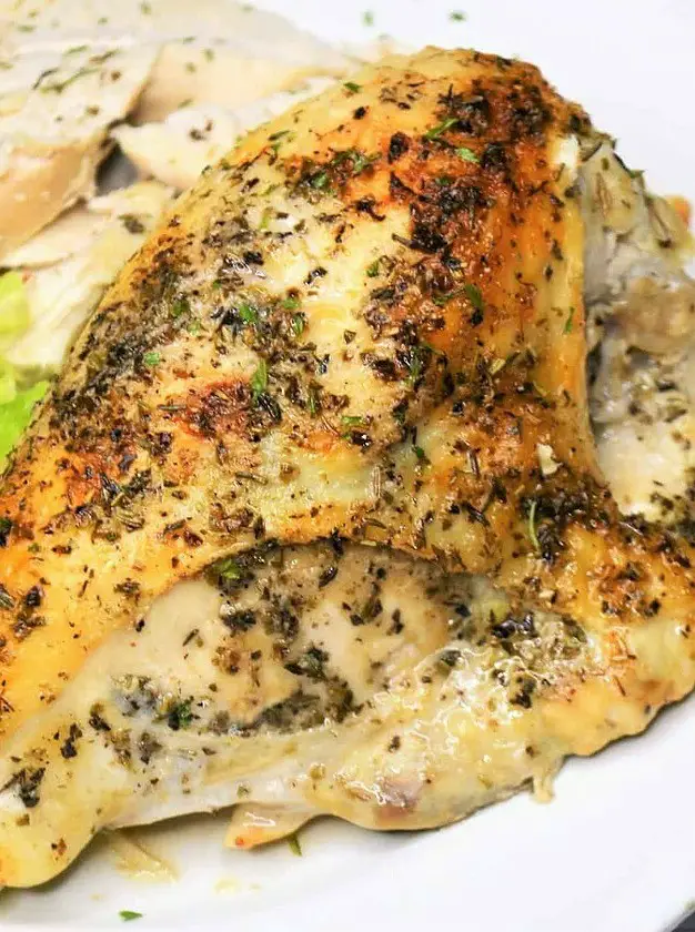 Oven Baked Bone in Chicken Breasts