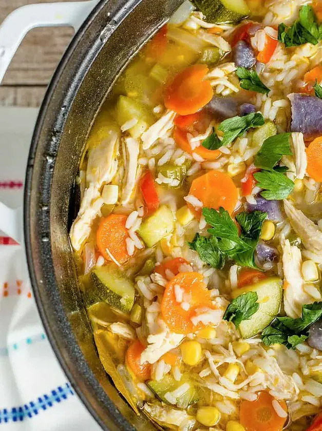 Harvest Chicken and Rice Soup