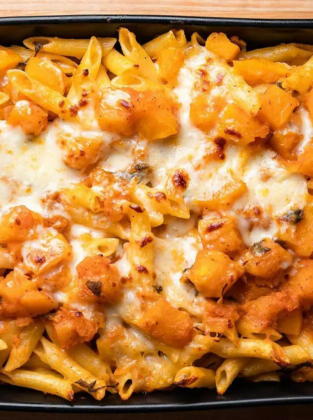 Baked Butternut Squash Pasta