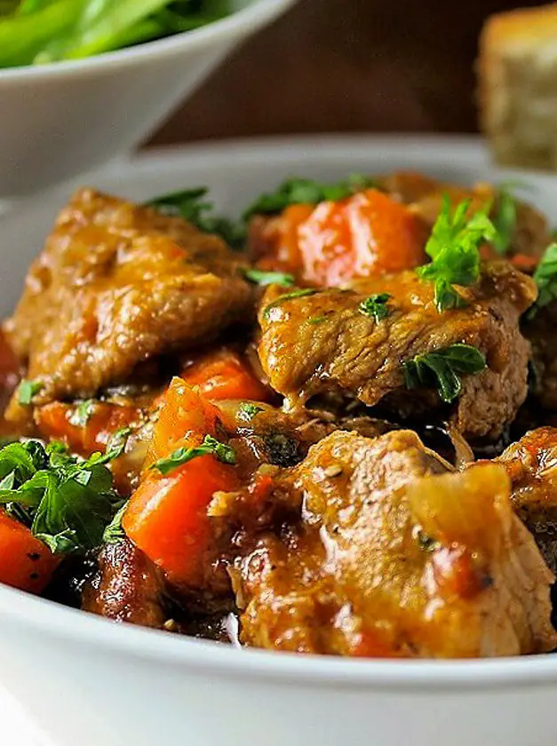 Veal Stew with Wine, Zest and Thyme