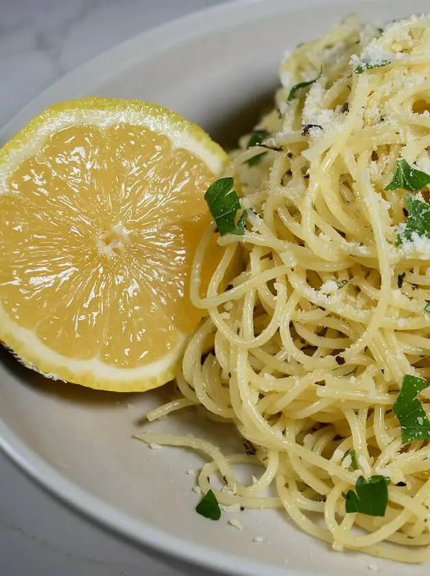 Lemon Parmesan Angel Hair Pasta