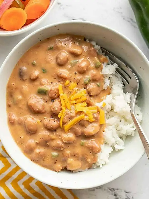 Cheesy Pinto Beans