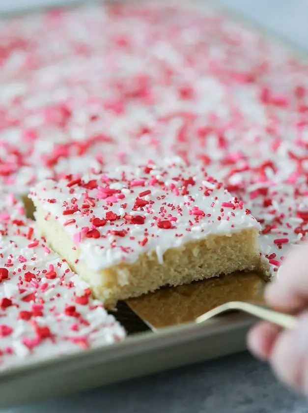 White Texas Sheet Cake