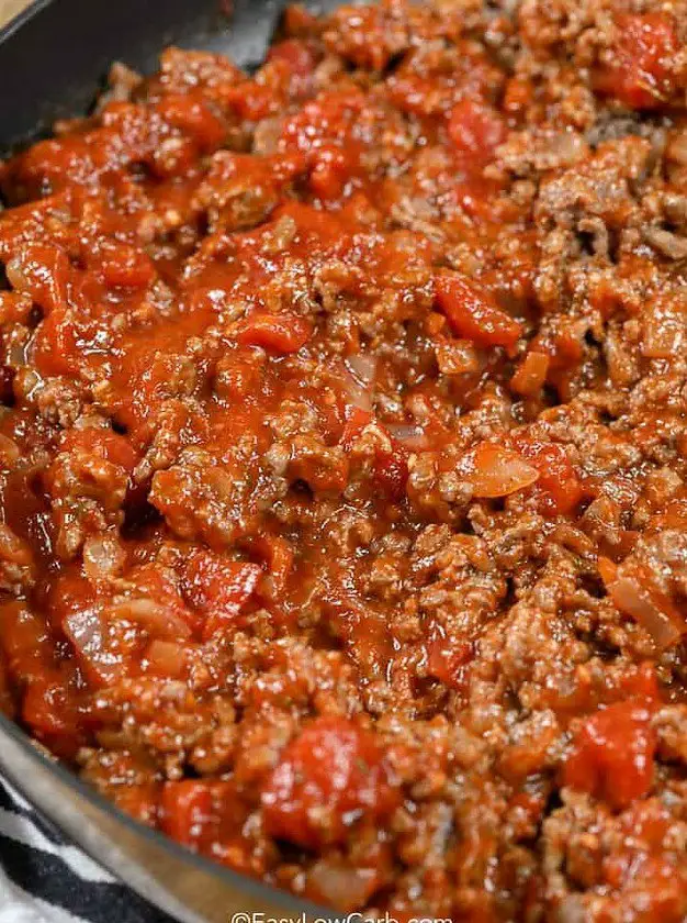 Easy Low Carb Meat Sauce