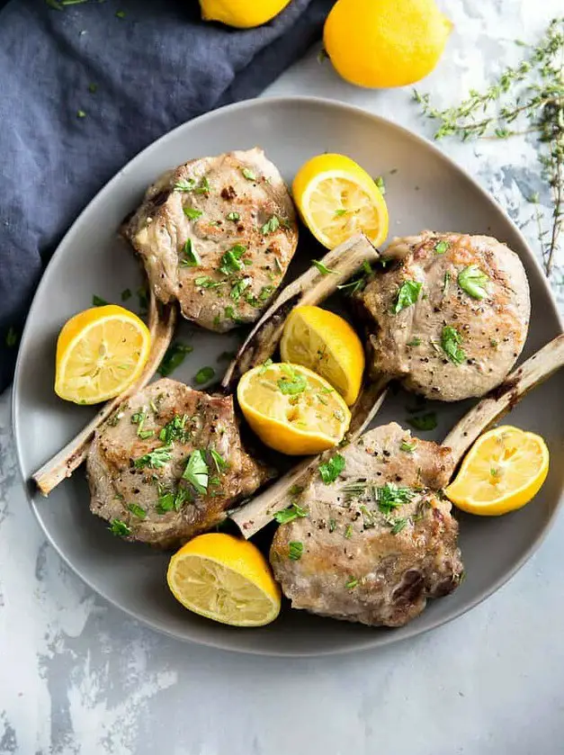 Lemon Herb Veal Chops