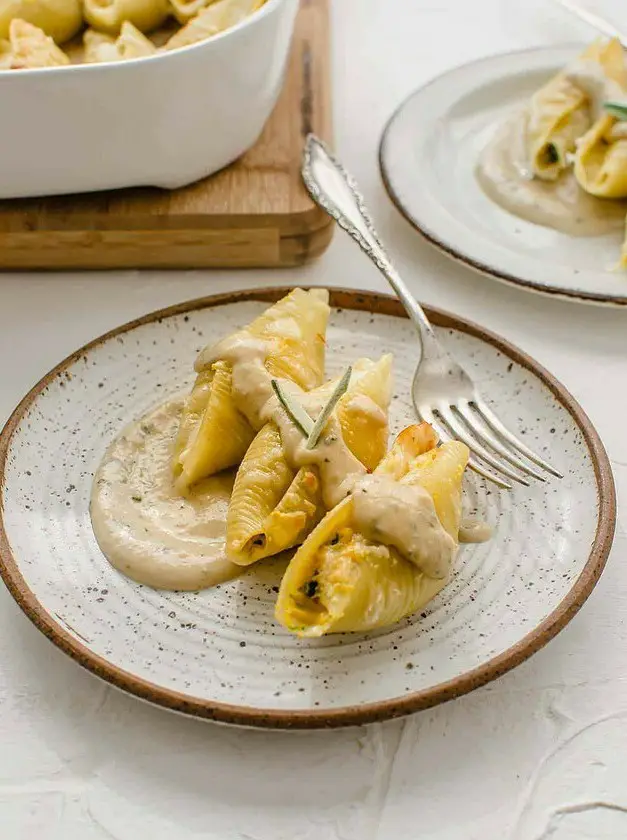 Vegan Stuffed Shells with Butternut Squash