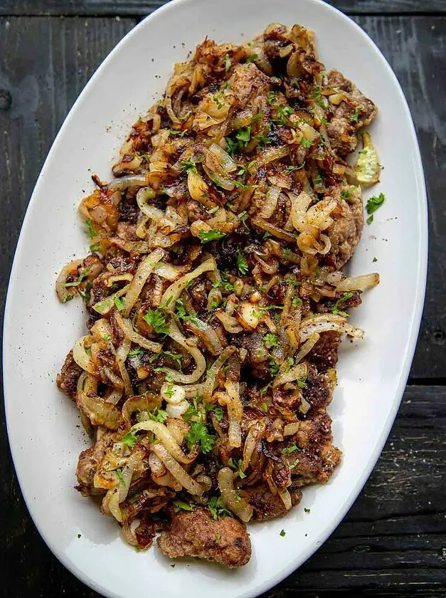 Fried Chicken Liver & Onion Rings