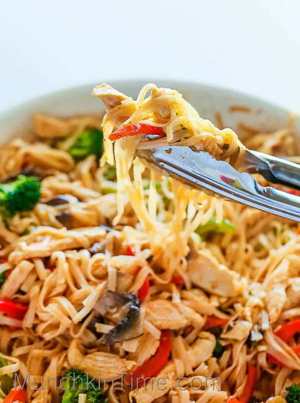 Chicken Rice Noodle Stir-Fry