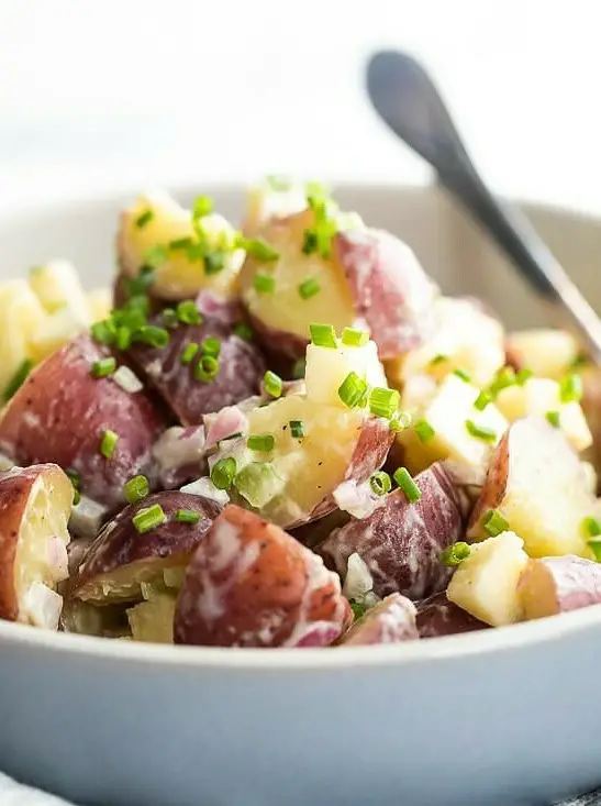 Baby Red Potato Salad with Apples