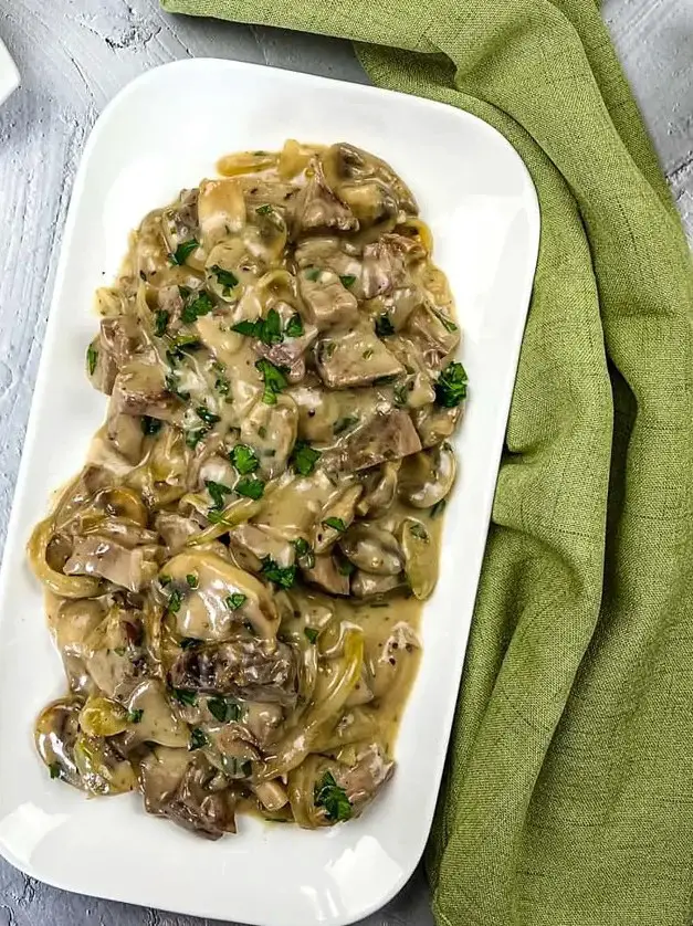 Leftover Roast Beef Stroganoff