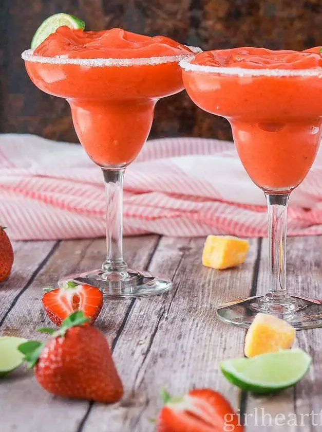 Frozen Strawberry Mango Margarita