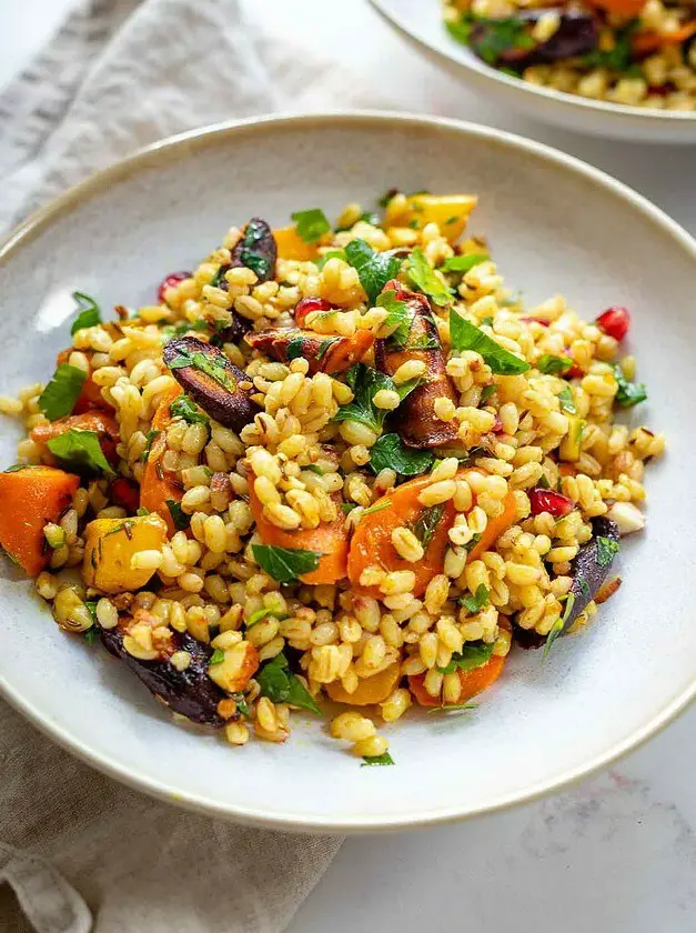 Barley Salad with Roasted Carrots