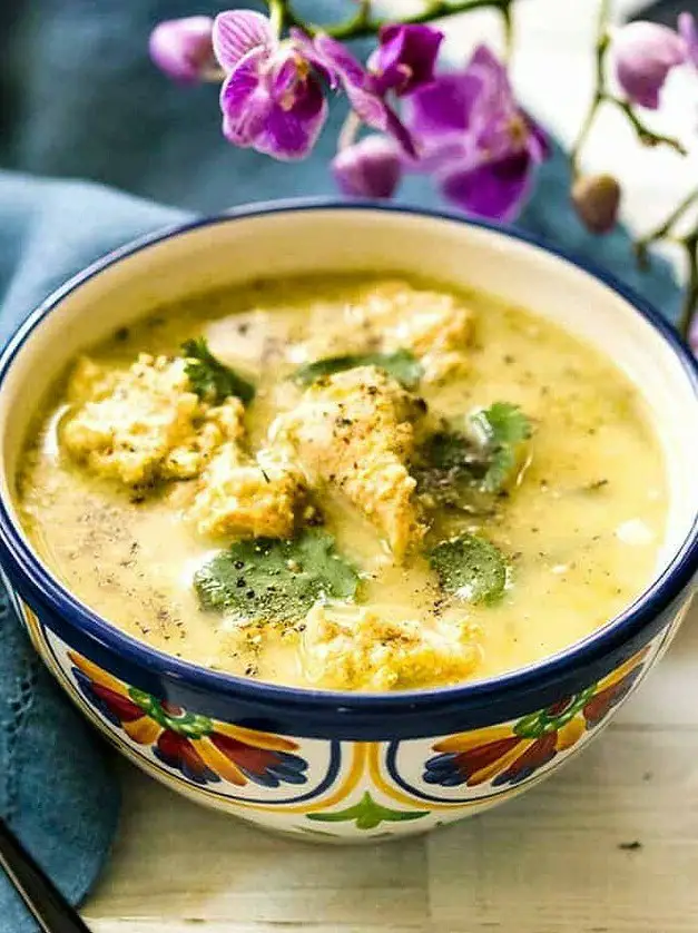 Poblano Chicken Soup