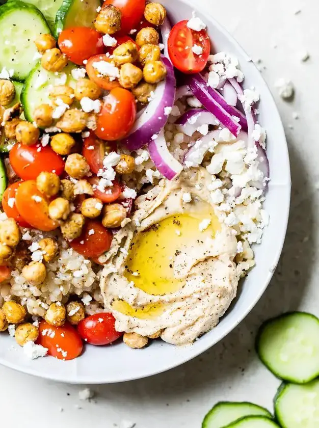 Mediterranean Hummus Bowl