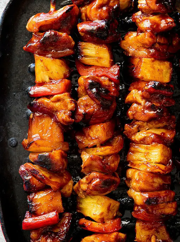 Hawaiian Chicken Skewers