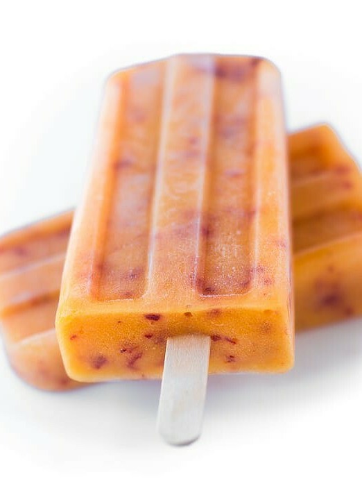 Ripe Peach Popsicles