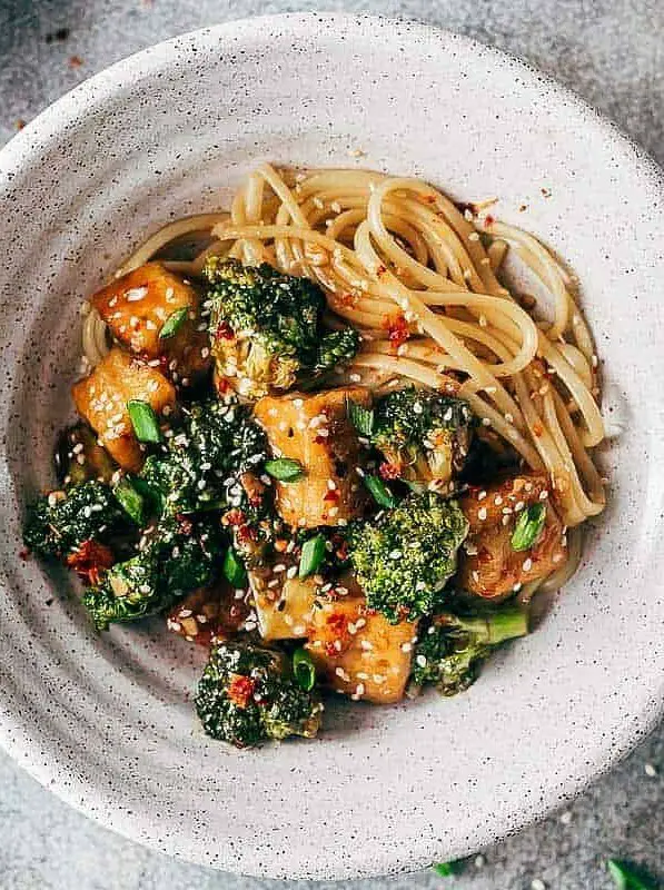 Crispy Tofu Broccoli Stir Fry