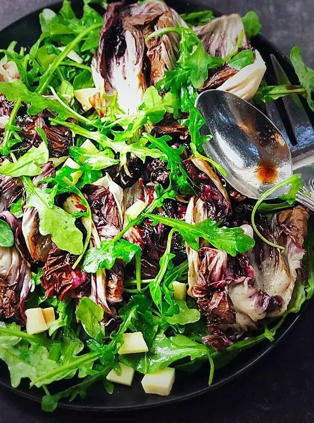 Warm Radicchio and Arugula Salad