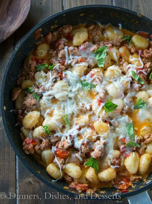 Cheesy Skillet Gnocchi