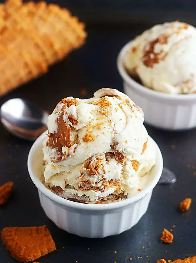 Homemade Biscoff Ice Cream