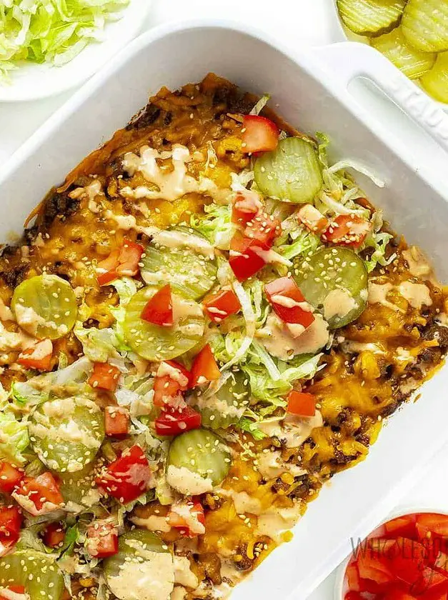 Keto Big Mac Casserole