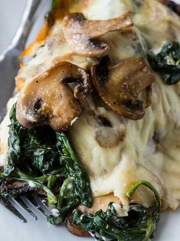 Creamed Cheese and Mushroom Smothered Chicken