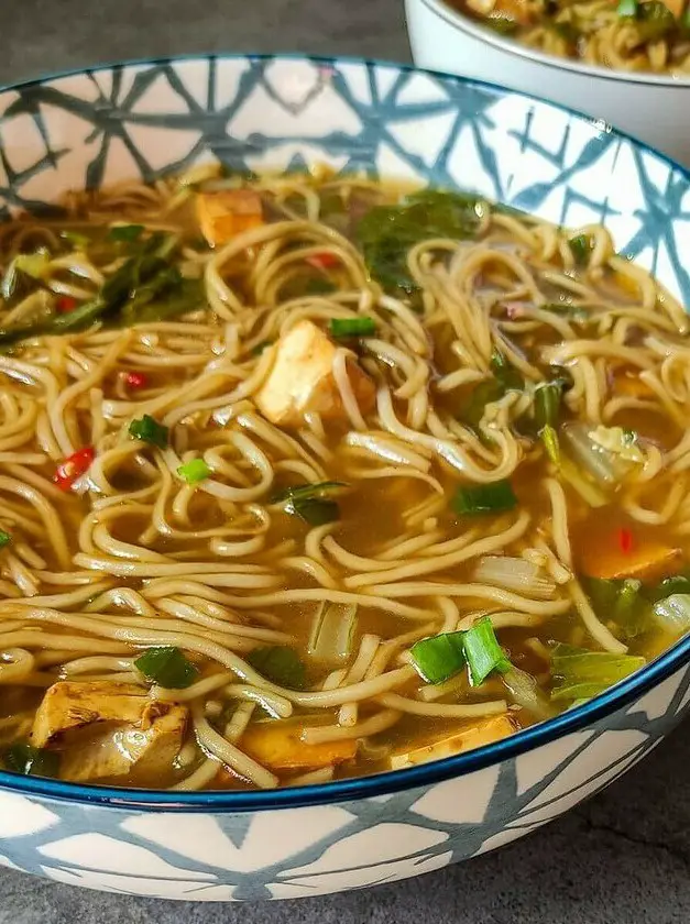 Vegan Tofu Noodle Soup