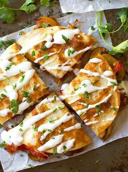 Smoked Gouda Mushroom Quesadillas