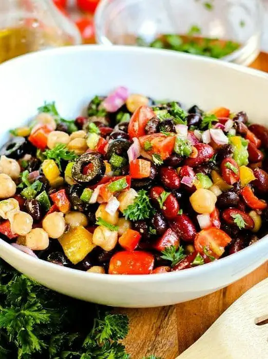 Rainbow Bean Salad