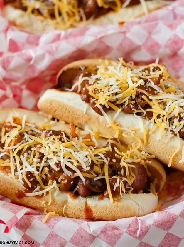 Crock Pot Chili Cheese Dogs