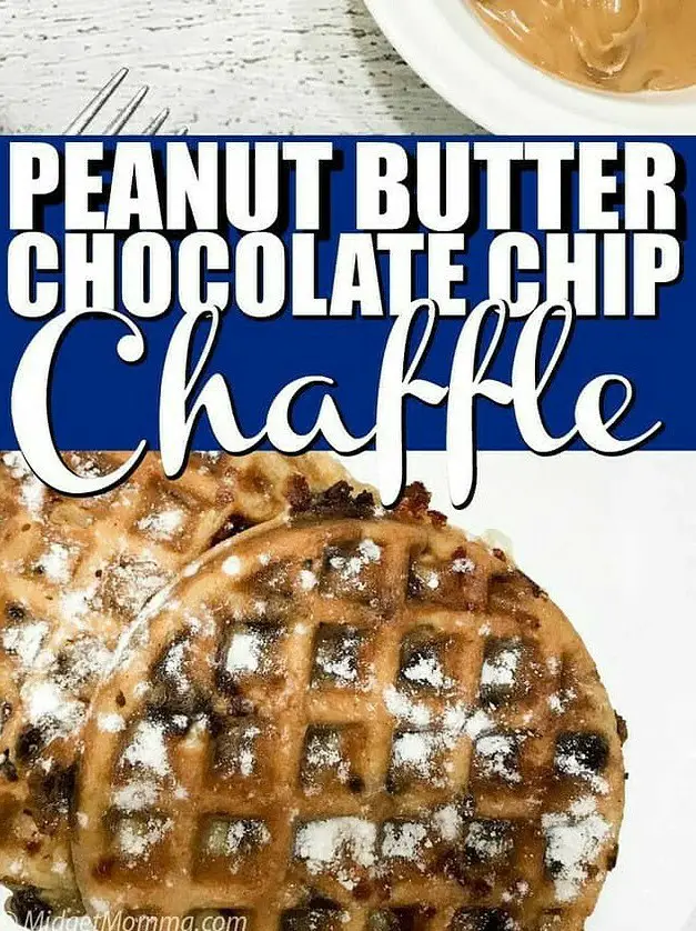 Peanut Butter Chocolate Chip Chaffle