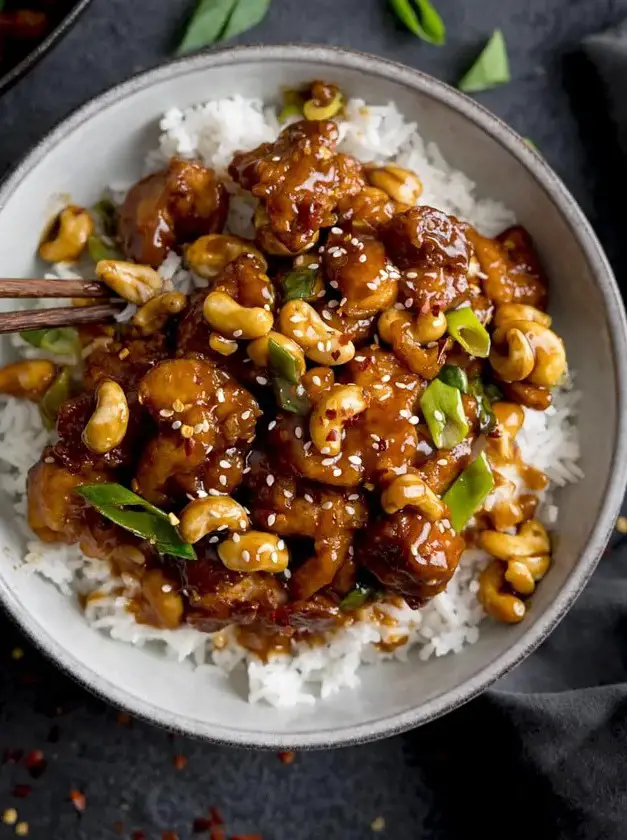 Sticky Cashew Chicken