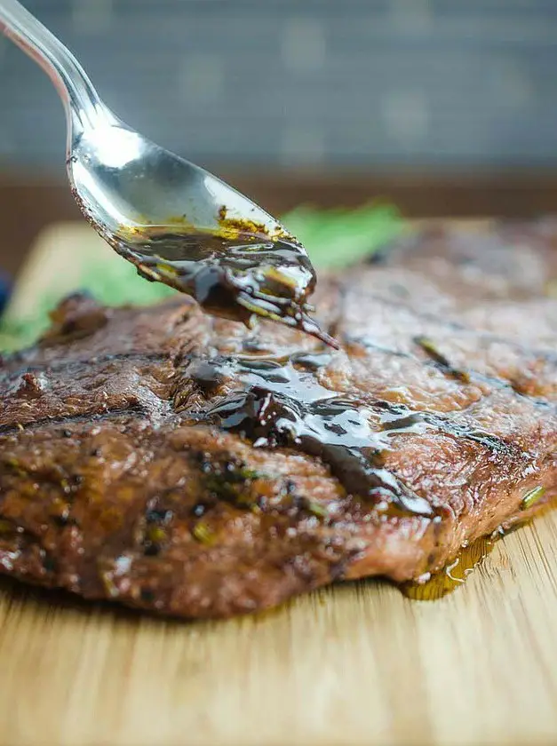 Grilled Rosemary Balsamic Flat Iron Steak