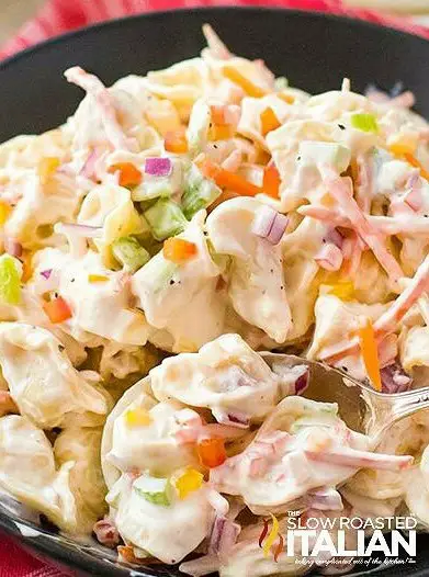 Creamy Pasta Salad with Peas and Bacon