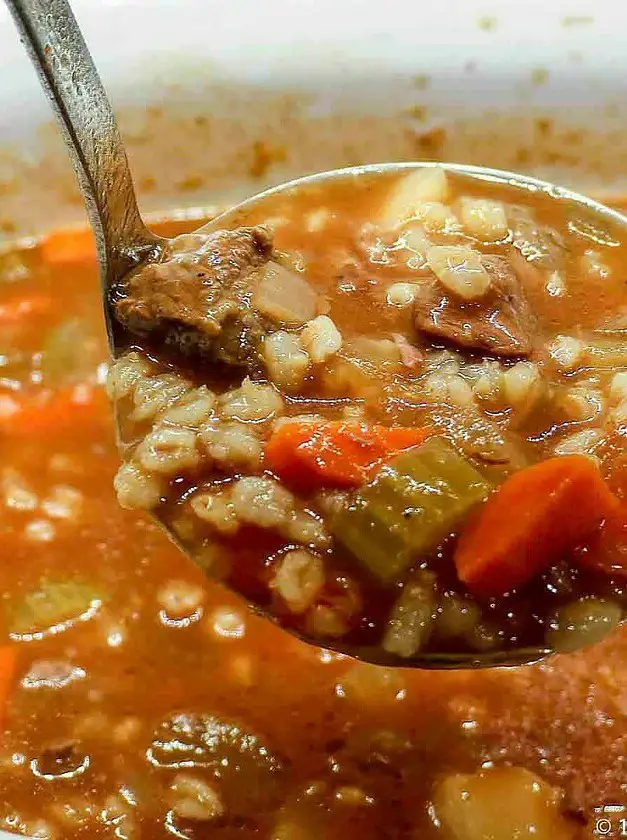 Crock Pot Beef Barley Soup