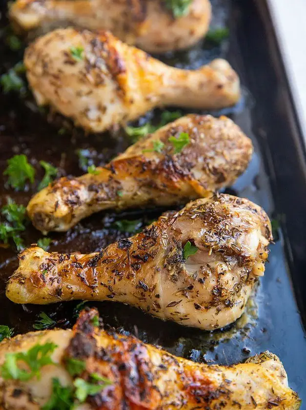 Honey Herb Baked Chicken Drumsticks