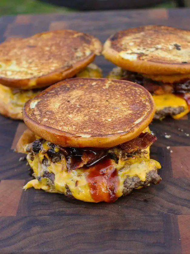 Grilled Cheese BBQ Cheeseburgers